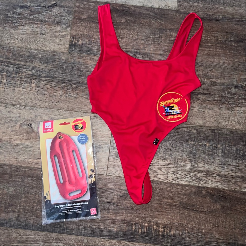 Baywatch Sexy High Waist Bikini Thong One Piece Bodysuit Halloween costume lot